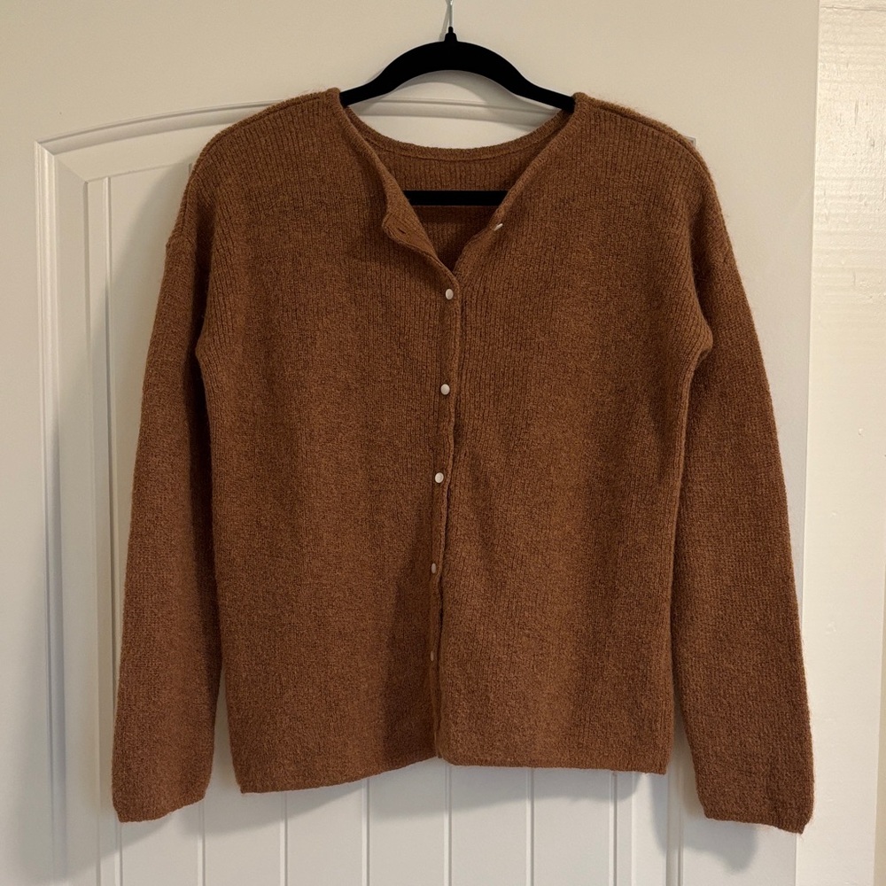 Sezane Brown Gaspard Cardigan